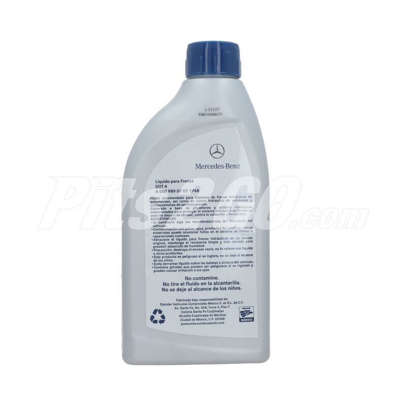 Liquido de frenos, para Vanes, Marca del producto: Mercedes-Benz, compatible con: Sprinter,n&uacute;mero de parte:,A00098907071748 image number null
