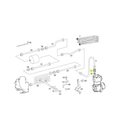 Conexi&oacute;n angular deposito de aire, para Buses, Marca del producto Mercedes Benz, compatible con XBC, A3684290038