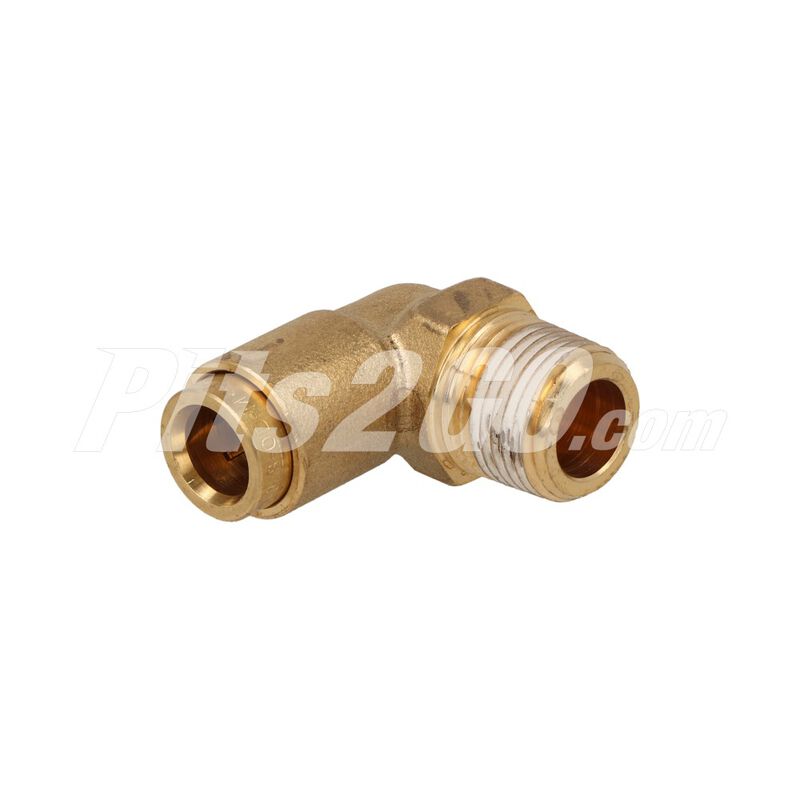 Conexión  codo 3/8 pulgadas x 3/8 pulgada para Tractocamión, Marca Volvo, compatible con FH image number null