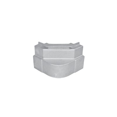 Tapa de esquina gda c/tapa, frontal universal de pared delgada de aluminio p-101 para Remolques, Marca Great Dane, compatible con Cajas