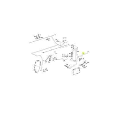 Tubería de la bomba de combustible para Tractocamión, Marca Mercedes-Benz, compatible con Actros