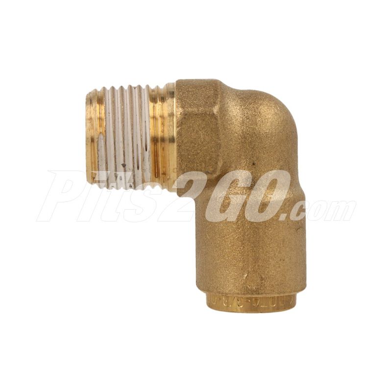 Conexi&oacute;n  codo 3/8 pulgadas x 3/8 pulgada para Tractocami&oacute;n, Marca Volvo, compatible con FH image number null