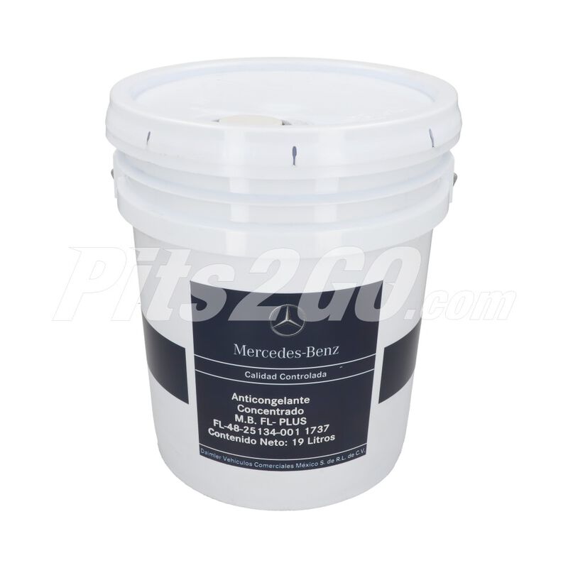 Anticongelante concentrado PLUS, cubeta 19 litros, para Tractocami&oacute;n, Marca del producto: Mercedes-Benz, compatible con: Columbia,N&uacute;mero de parte: 48251340011737 image number null