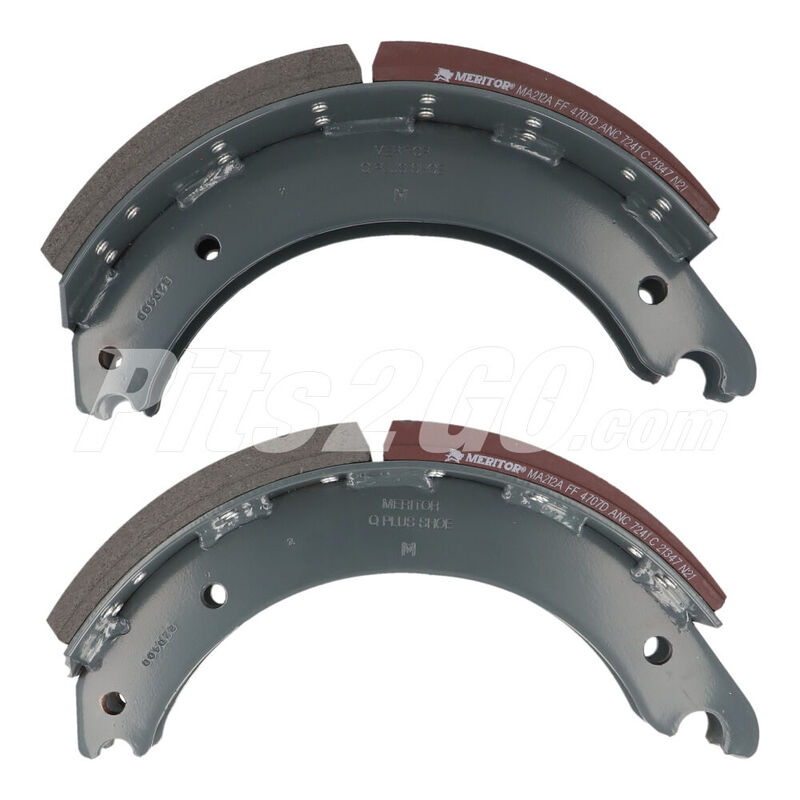 Kit balatas y herrajes trasero para Tractocami&oacute;n, Marca Meritor, compatible con Cascadia image number null