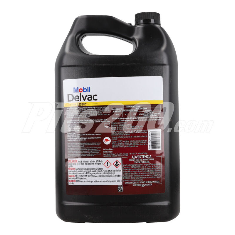 Anticongelante y Refrigerante Mobil Delvac Coolant 50/50,Marca del producto: Mobil Delvac,"Número de parte: LM6859890125R image number null