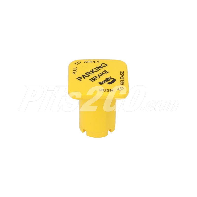 Perilla amarilla válvula estacionamiento para Tractocamión, Marca Bendix, compatible con FH image number null
