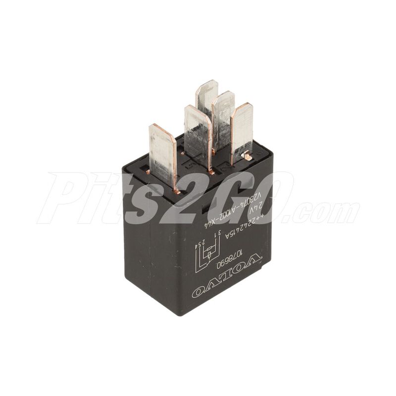 Relevador  24 volts 5 patas para Tractocami&oacute;n, Marca Volvo, compatible con FH,FL,FM image number null