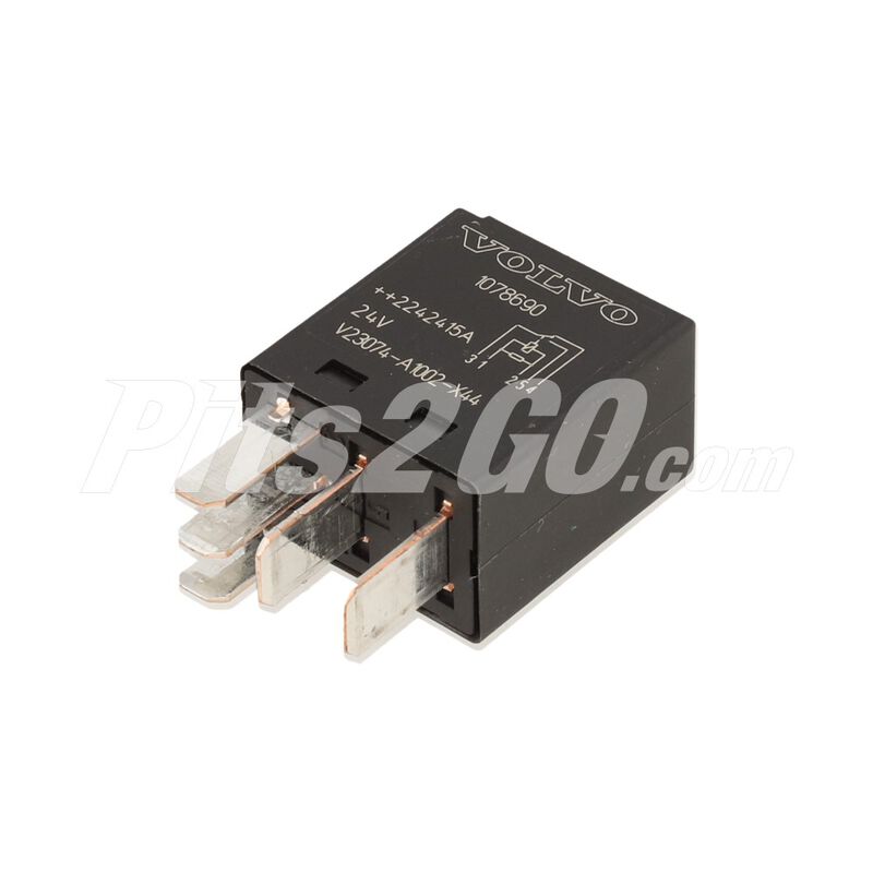 Relevador  24 volts 5 patas para Tractocami&oacute;n, Marca Volvo, compatible con FH,FL,FM image number null