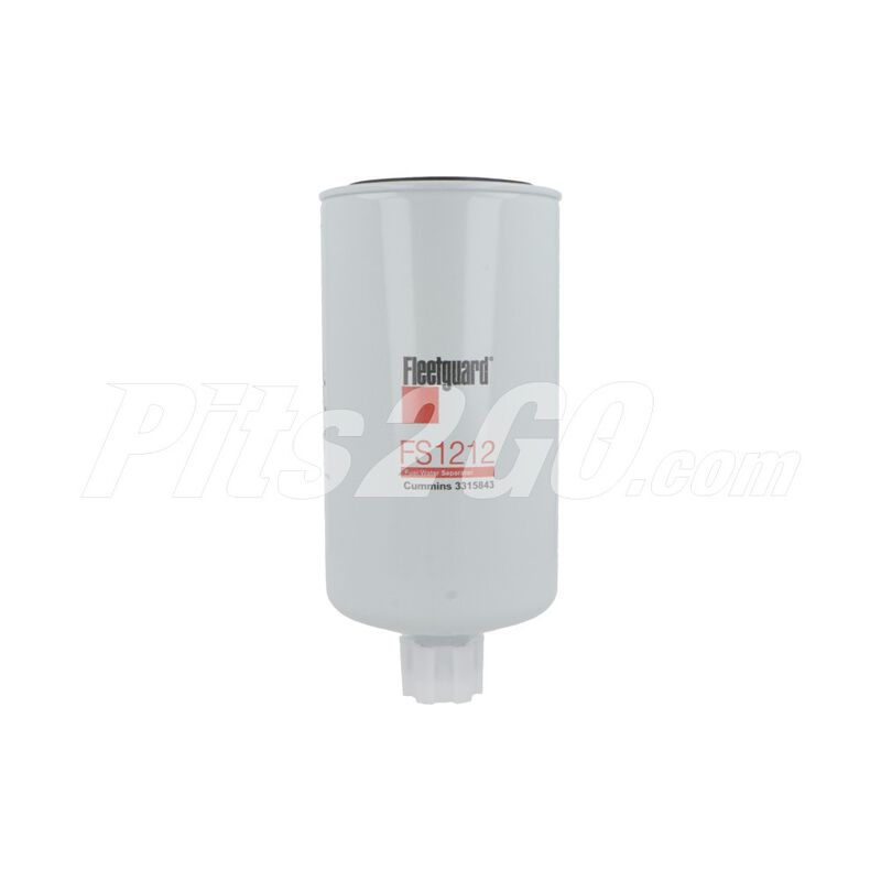 Filtro para combustible separador de agua, para Tractocami&oacute;n, Marca del producto: Fleetguard, compatible con: Cascadia,N&uacute;mero de parte: FGFS1212 image number null