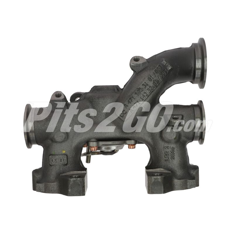 Colector de escape multipieza para Tractocamión, Marca Detroit Diésel, compatible con Cascadia image number null