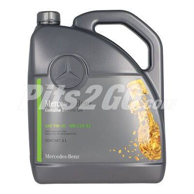 Aceite para motor SAE 5W-30 MB 229.52 Garrafa 5 litros, para Vanes, Marca del producto: Mercedes-Benz, compatible con: Sprinter,N&uacute;mero de parte: A000989820713FBDM