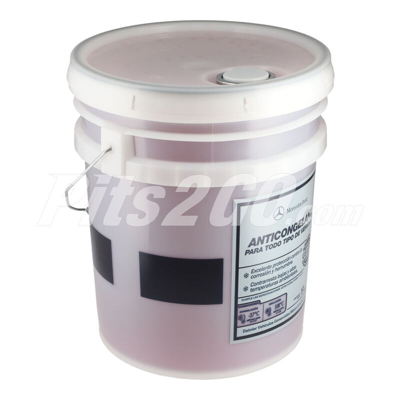 Anticongelante 50/50 FL PLUS &ndash; Rosa 48-25134-001 / 4824 Cubeta 19 litros, para Tractocami&oacute;n, Marca del producto: Mercedes-Benz, compatible con: Cascadia,N&uacute;mero de parte: 48251340014824 image number null