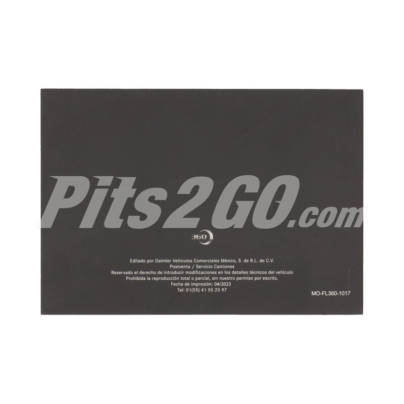 Manual del operador para Cami&oacute;n, Marca Freightliner, compatible con FL360 image number null