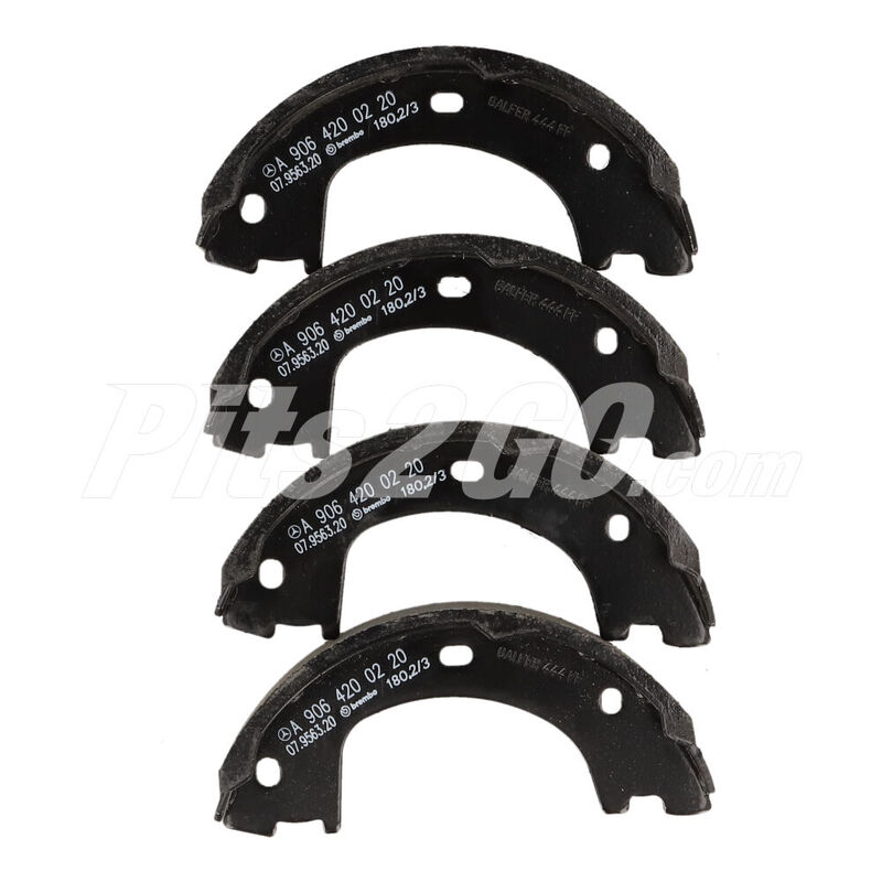 Juego balatas, para Vanes, Marca del producto: Mercedes-Benz, compatible con: Sprinter,n&uacute;mero de parte: A9064200420 image number null