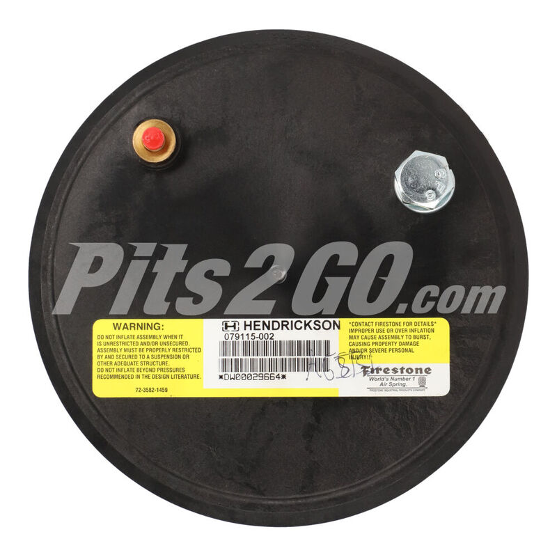 Bolsa de aire eje frontal para Tractocami&oacute;n, Marca Hendrickson, compatible con Gen&eacute;rico image number null