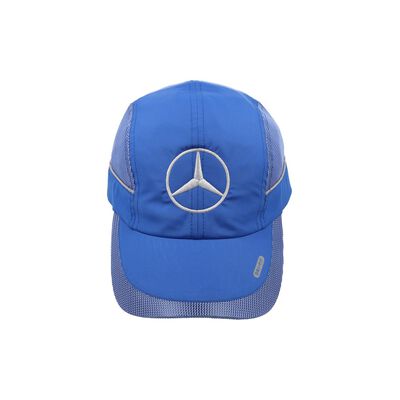 Gorra dry fit azul rey, Marca Mercedes-Benz