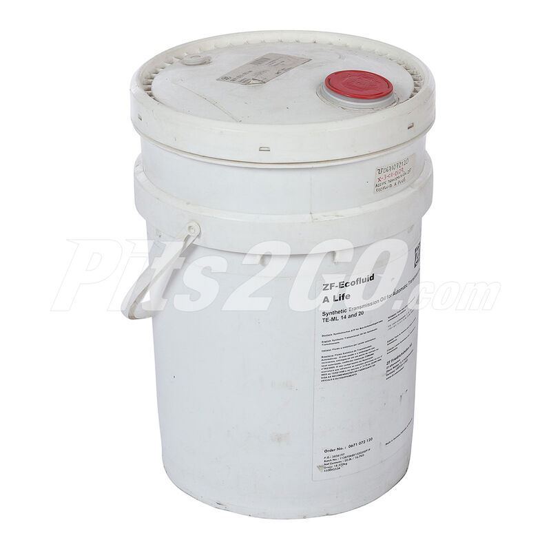 Aceite para transmisión manual  Cubeta 19 litros,Marca del producto: ZF Ecofluid,"Número de parte: ZF0671072120 image number null