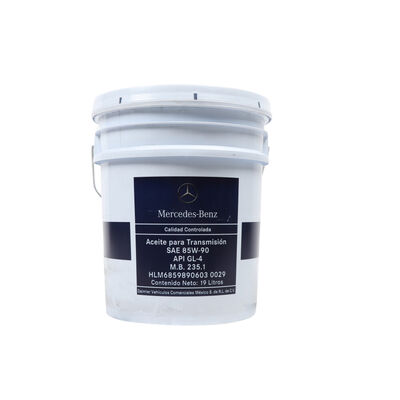 Aceite para transmisi&oacute;n SAE 85W90 Cubeta 19 litros, para Cami&oacute;n, Marca del producto: Mercedes-Benz, compatible con: FL360,N&uacute;mero de parte: HLM68598906030029