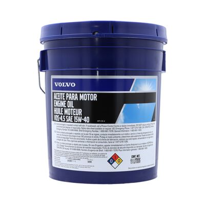 Aceite motor di&eacute;sel cubeta 19 litros, para Tractocami&oacute;n, Marca del producto: Volvo, compatible con: VNL,N&uacute;mero de parte: 122470