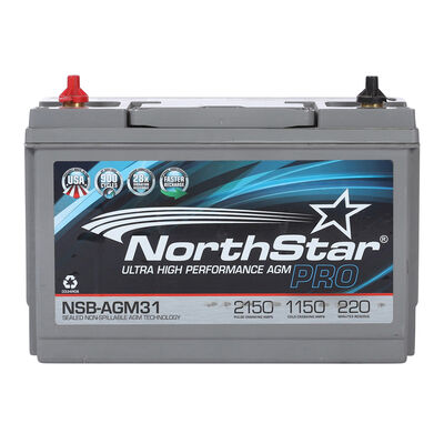 Bater&iacute;a AGM North Star Alto Rendimiento, para Tractocami&oacute;n, Marca del producto: North Star, compatible con: Gen&eacute;rico,N&uacute;mero de parte: NSB31PRO