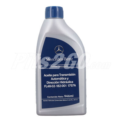 Aceite para transmisi&oacute;n autom&aacute;tica y direcci&oacute;n hidr&aacute;ulica 946 ml, para Tractocami&oacute;n, Marca del producto: Mercedes-Benz, compatible con: Cascadia,N&uacute;mero de parte: FL48021820011757