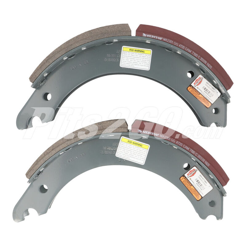 Juego zapata, para Tractocami&oacute;n, Marca del producto: Meritor, compatible con: Gen&eacute;rico,n&uacute;mero de parte: TDAKSMA23014720QP image number null