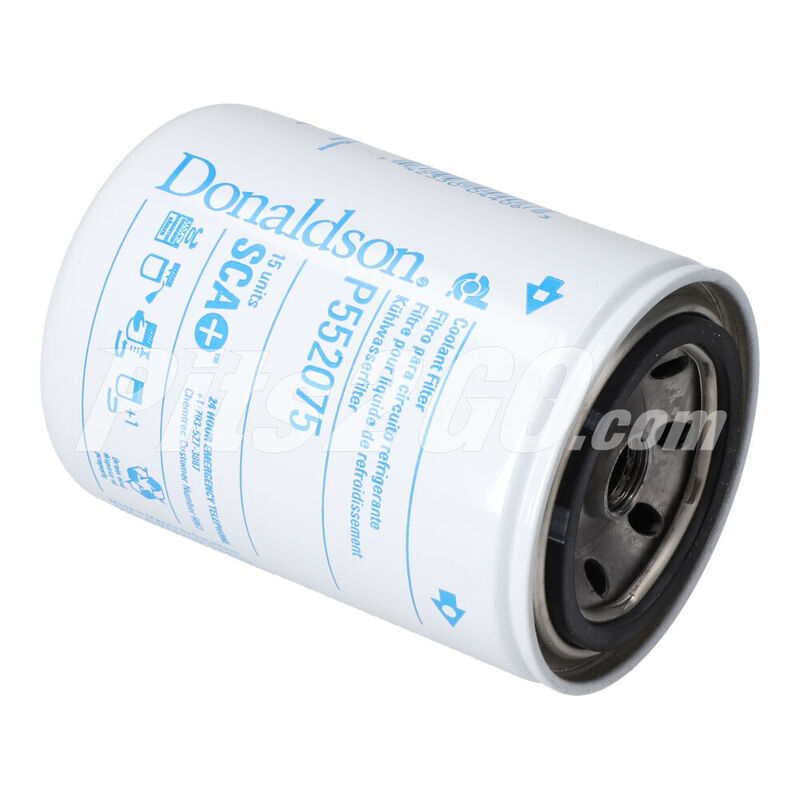 Filtro para refrigerante, anticongelante o agua tipo sellado, para Tractocami&oacute;n, Marca del producto: Donaldson, compatible con: Gen&eacute;rico,n&uacute;mero de parte:,DNP552075 image number null