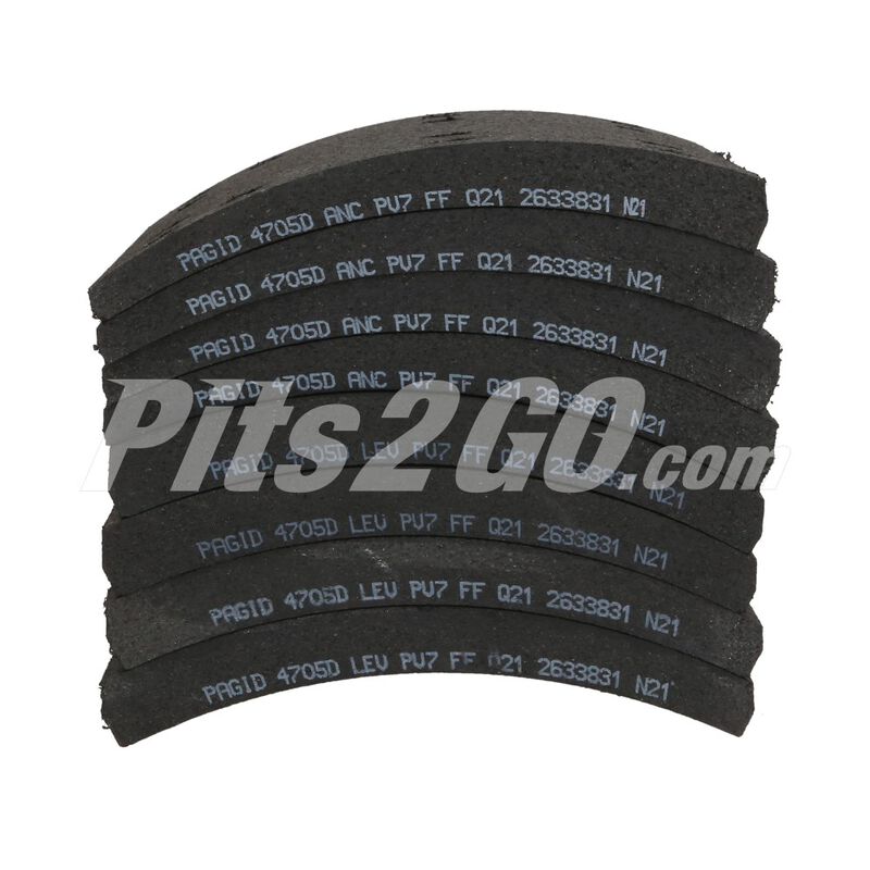 Balatas, para Buses, Marca del producto: Freightliner, compatible con: Genérico,número de parte: PGD4705DPV7 image number null