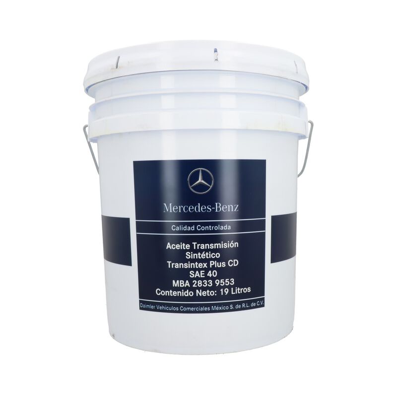 Aceite para transmisi&oacute;n sint&eacute;tico SAE 40 Cubeta 19 litros, para Cami&oacute;n, Marca del producto: Mercedes-Benz, compatible con: FL360,N&uacute;mero de parte: MBA28339553 image number null