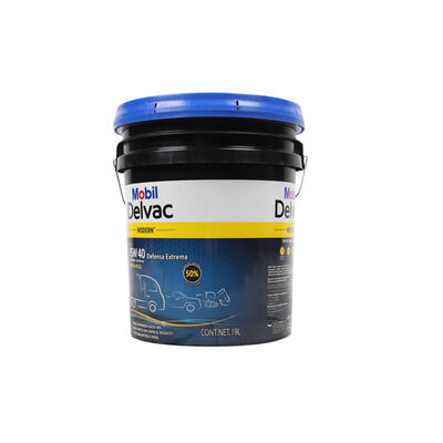 Aceite SAE 15W40 Cubeta 19 litros, para Tractocami&oacute;n, Marca del producto: Mobil Delvac, compatible con: Cascadia,N&uacute;mero de parte: MBL126146