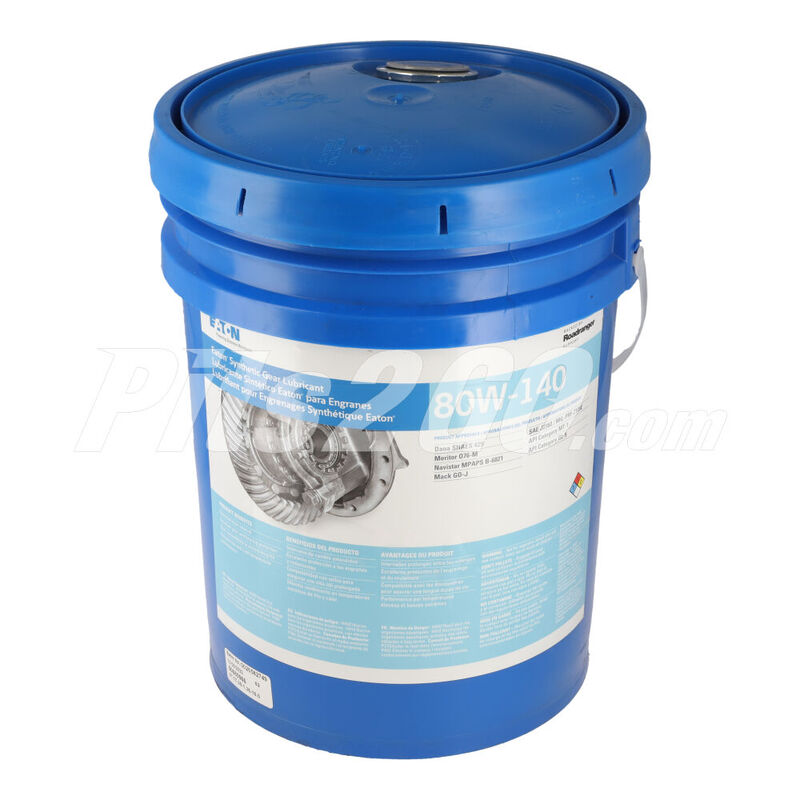 Aceite para diferencial sintético 80W140 Cubeta 19 litros, para Vanes, Marca del producto: Eaton-Fuller, compatible con: Sprinter,Número de parte: RDREP80W140PL image number null