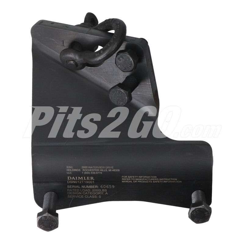 Adaptador de ojo de elevaci&oacute;n para Tractocami&oacute;n, Marca Detroit Di&eacute;sel, compatible con Serie 60 image number null
