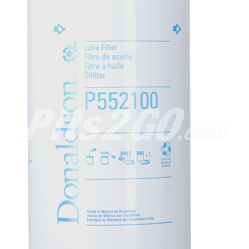 Filtro de aceite, para Tractocami&oacute;n, Marca del producto: Donaldson, compatible con: Gen&eacute;rico,n&uacute;mero de parte:,DNP552100 image number null