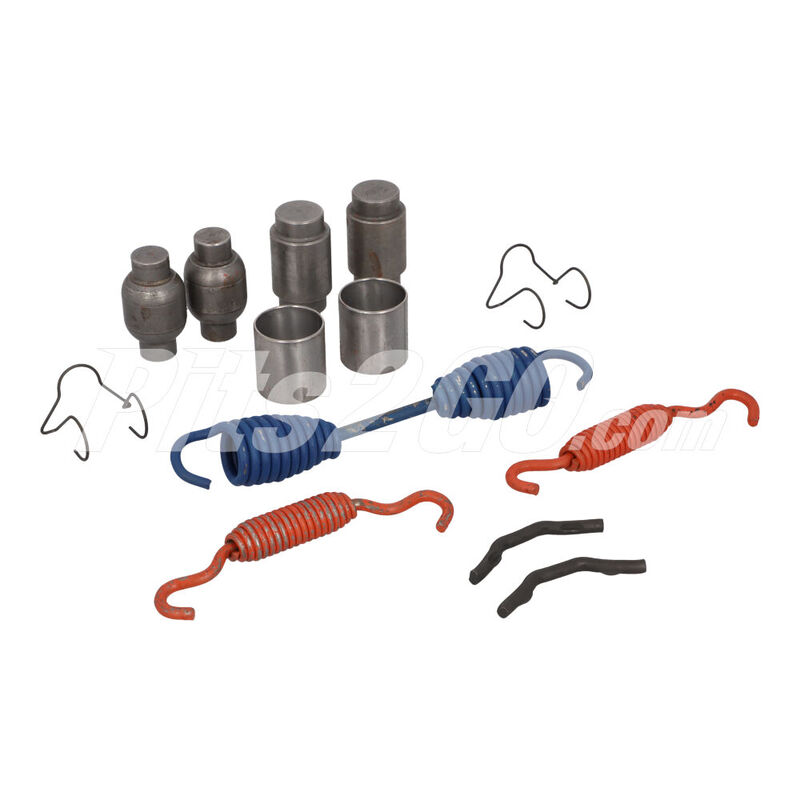 Kit balatas y herrajes trasero para Tractocami&oacute;n, Marca Meritor, compatible con Cascadia image number null