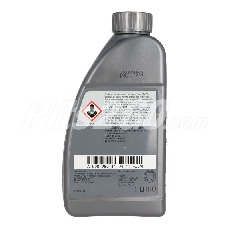 Aceite para transmisi&oacute;n autom&aacute;tica FE ATF MB 236.15, 1 litro, para Vanes, Marca del producto: Mercedes-Benz, compatible con: Sprinter,N&uacute;mero de parte: A000989440411FULM image number null