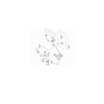 Manguera de radiador para Buses, Marca Mercedes Benz, compatible con OMC