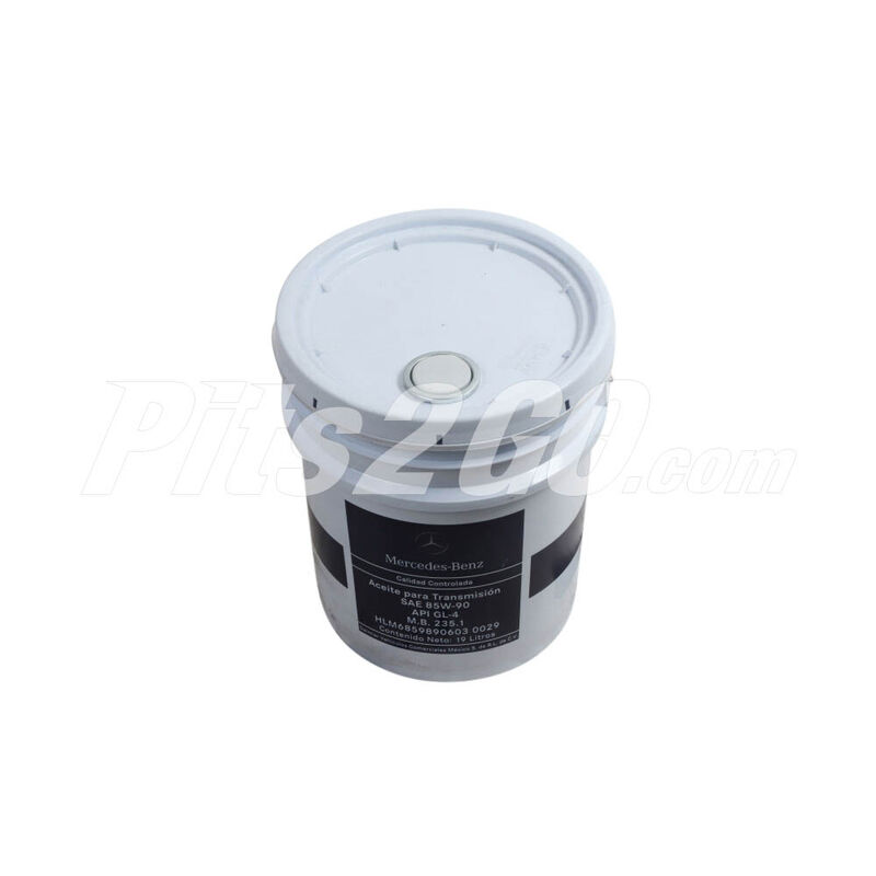 Aceite para transmisi&oacute;n SAE 85W90 Cubeta 19 litros, para Cami&oacute;n, Marca del producto: Mercedes-Benz, compatible con: FL360,N&uacute;mero de parte: HLM68598906030029 image number null