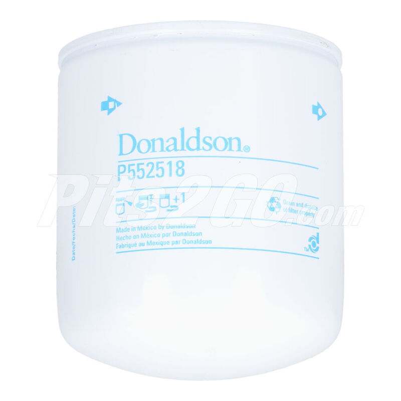 Filtro de aceite en roscable para Tractocami&oacute;n, Marca Donaldson, compatible con Gen&eacute;rico image number null