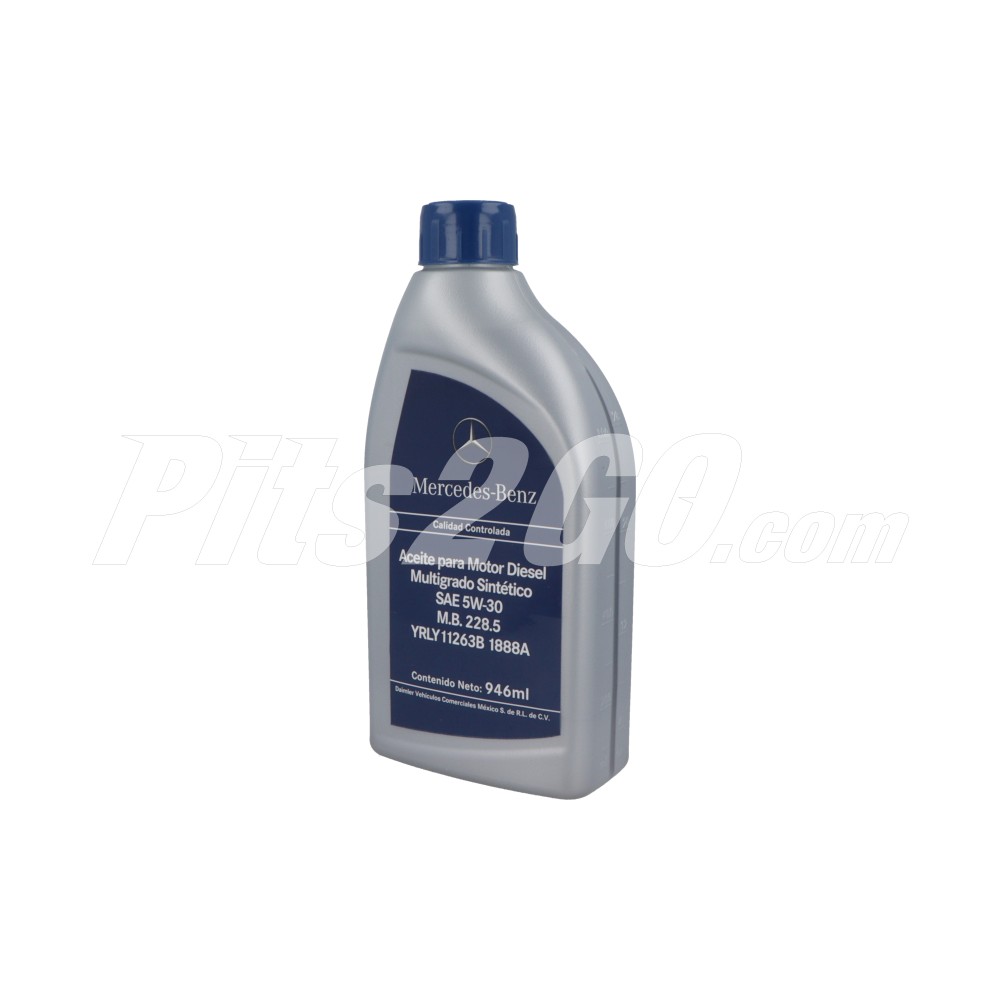 Aceite para motor diésel Multigrado sintético SAE 5W-30. 1 litro. image number 1