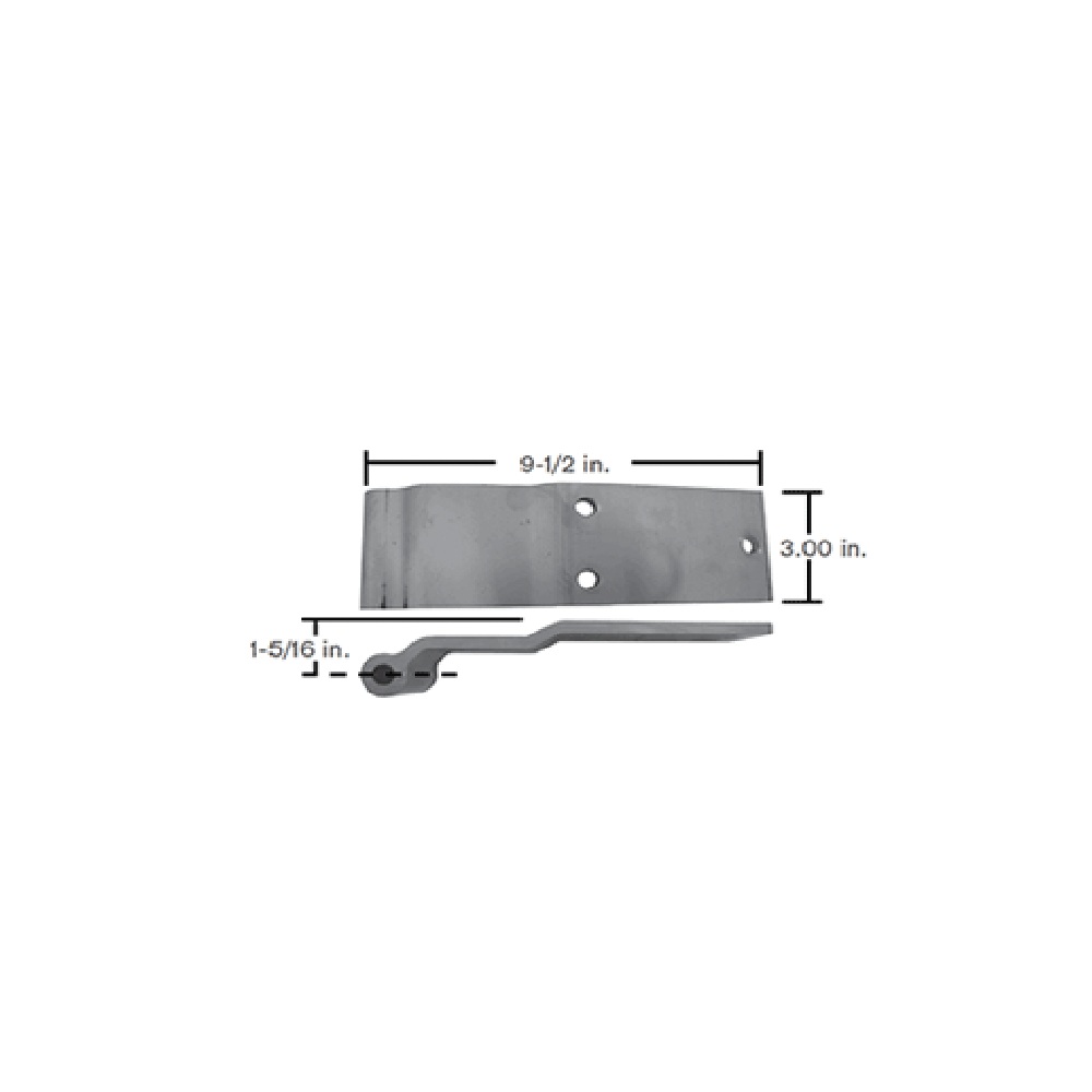 Bisagra aluminio 3" 3000r 3 agujeros para Remolques, Marca Great Dane, compatible con Cajas