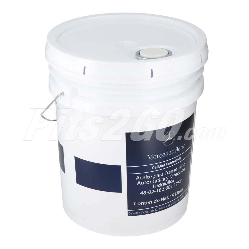 Aceite para transmisión automática y dirección hidráulica, cubeta 19 litros, para Tractocamión, Marca del producto: Mercedes-Benz, compatible con: Cascadia,Número de parte: 48021820011755 image number 3