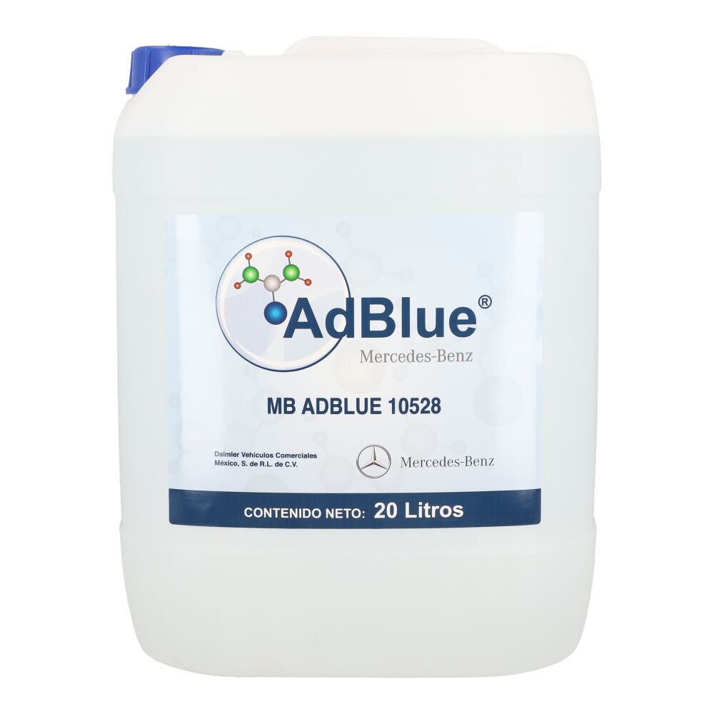 Adblue refrigerante garrafa 20 litros, para Tractocamión, Marca del producto: Mercedes-Benz, compatible con: Cascadia,Número de parte: MBADBLUE10528 image number 0