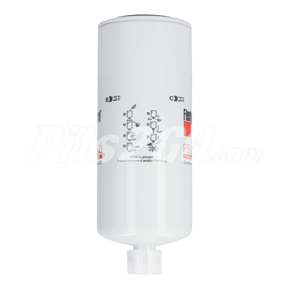 Filtro combustible para Tractocamión, Marca Fleetguard, compatible con Genérico image number 2