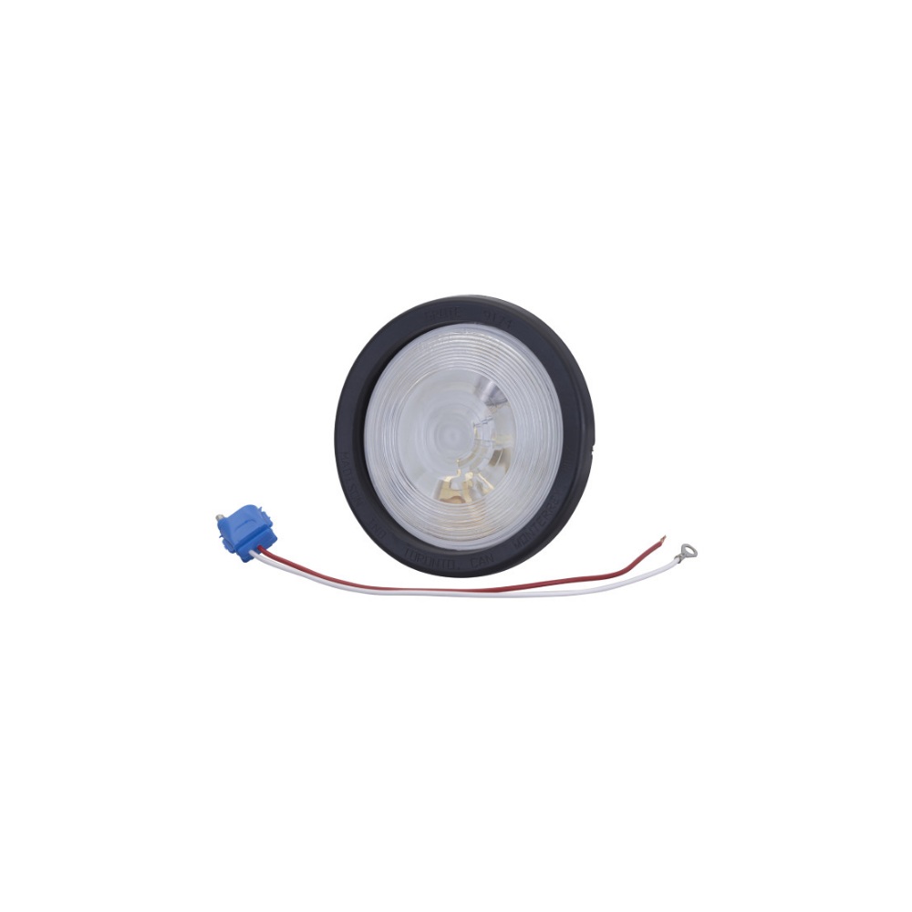 Lámpara de marcha atrás con ojal/enchufe/cable, soporte de torsión/gel, 2,1 a, transparente, 4 pulgadas de diámetro para Remolques, Marca Great Dane, compatible con Cajas image number 0