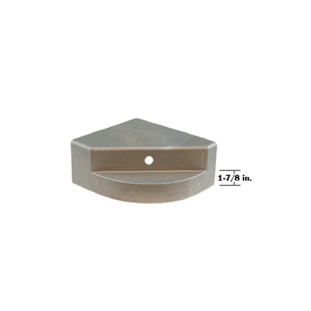 Tapa de esquina gda tapa de esquina, cb/s delantero aluminio con orificio para Remolques, Marca Great Dane, compatible con Cajas