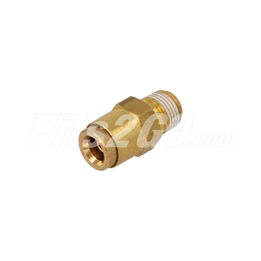 Conexión recta 1/8 npt x 1/4 pulgada para Tractocamión, Marca Volvo, compatible con FH image number 1