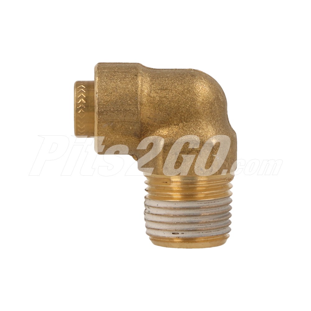Conexión codo 3/8 npt x 1/4 pulgada para Tractocamión, Marca Volvo, compatible con FH image number 1