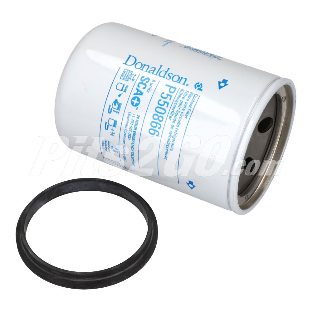 Filtro para refrigerante anticongelante o agua tipo sellado, para Tractocamión, Marca del producto: Donaldson, compatible con: Genérico,Número de parte: DNP550866 image number 1