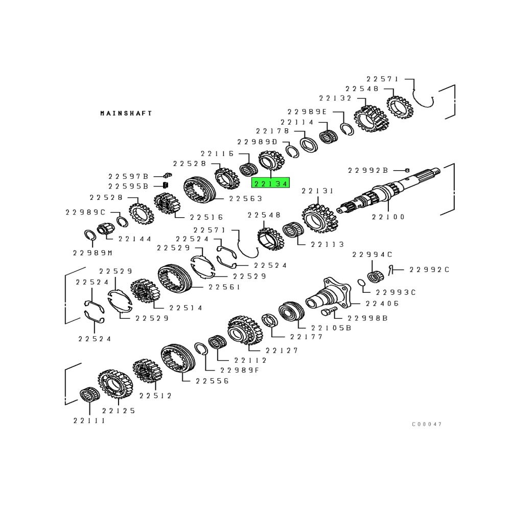 Engrane de 5a, para camión, Marca del producto de producto Mitsubishi, compatible con FL360