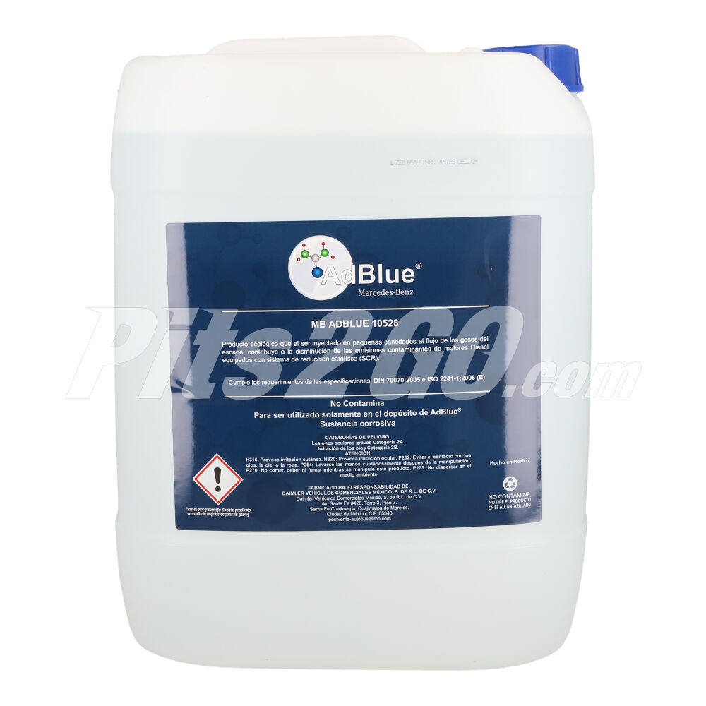 Adblue refrigerante garrafa 20 litros, para Tractocamión, Marca del producto: Mercedes-Benz, compatible con: Cascadia,Número de parte: MBADBLUE10528 image number 3